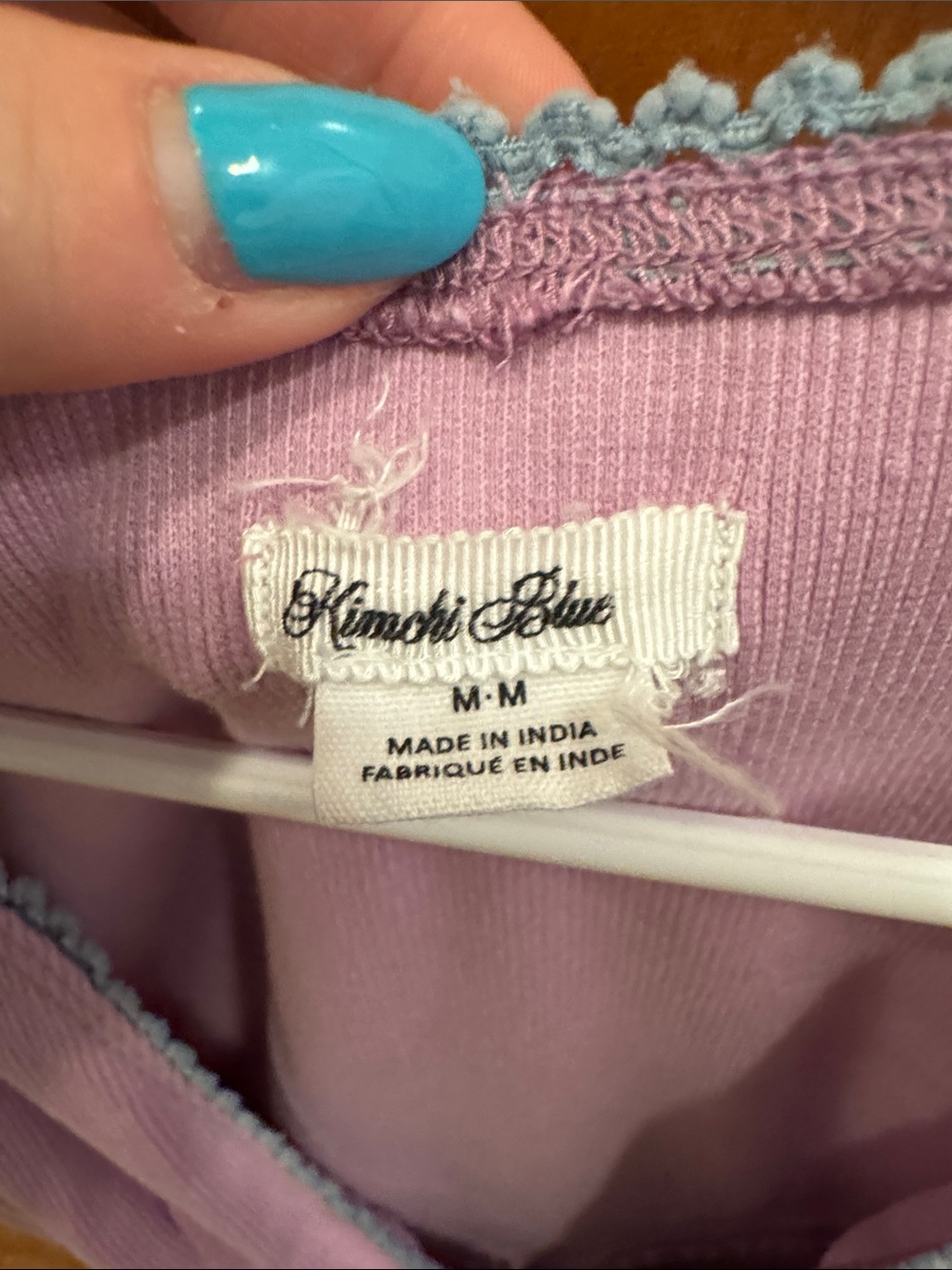 Urban Outfitters Kimchi Blue Lavender Pink Smocked V-Neck Tank Top - Picture 2 of 5